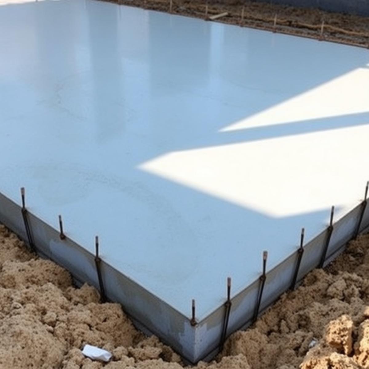 Completed concrete project