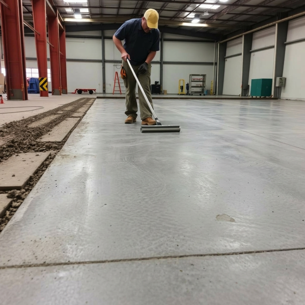 Completed concrete project
